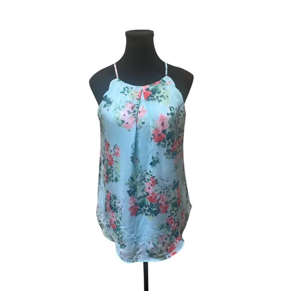 Bwear Light Blue Floral Camisole Top L GUC
